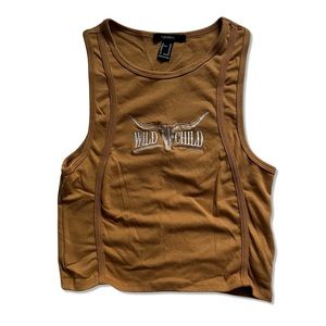 Forever 21 Wild Child Graphic Crop Top